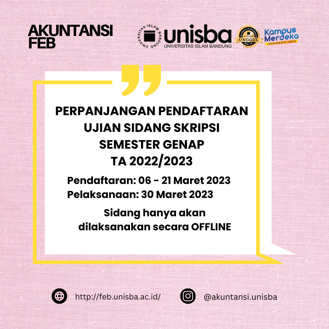 perpanjangan pendaftaran ujian sidang skripsi genap 22.23